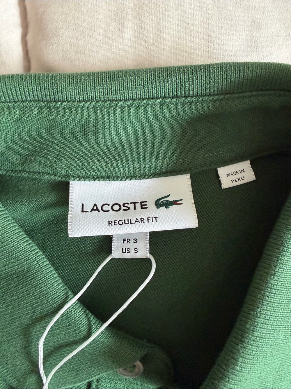 LACOSTE LONG GREEN POLO SMART PARIS NWT - Picture 3 of 6